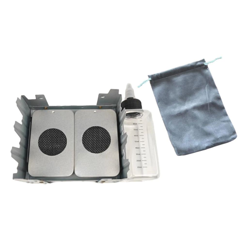 Liquid Fuel Camping Stove Set with Folded Stand Grill N76652