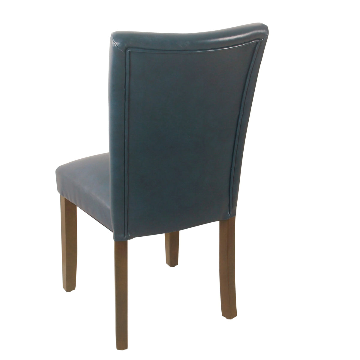 Dark Blue Faux Leather Dining Chair Set of 2 I648