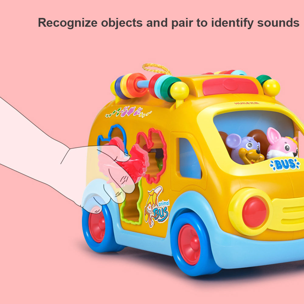 Toddler Music Bus Toy with Animal Matching V9656