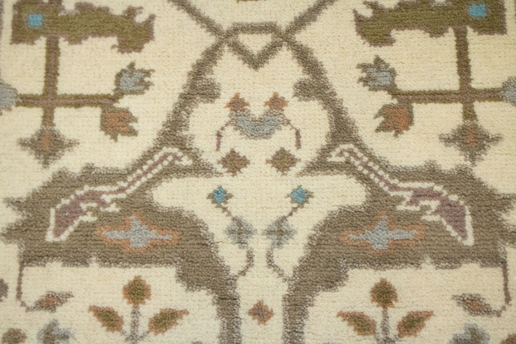 Cream Floral 3X5 Oriental Rug X61951