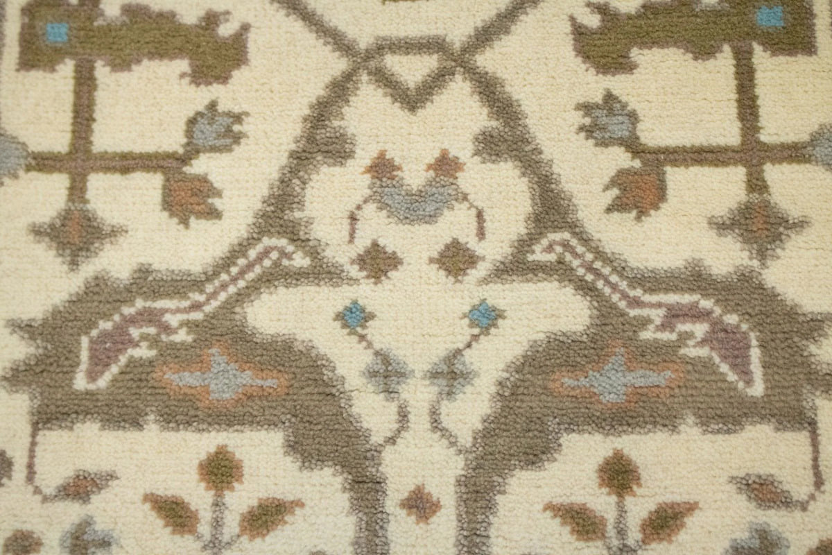 Cream Floral 3X5 Oriental Rug X61951