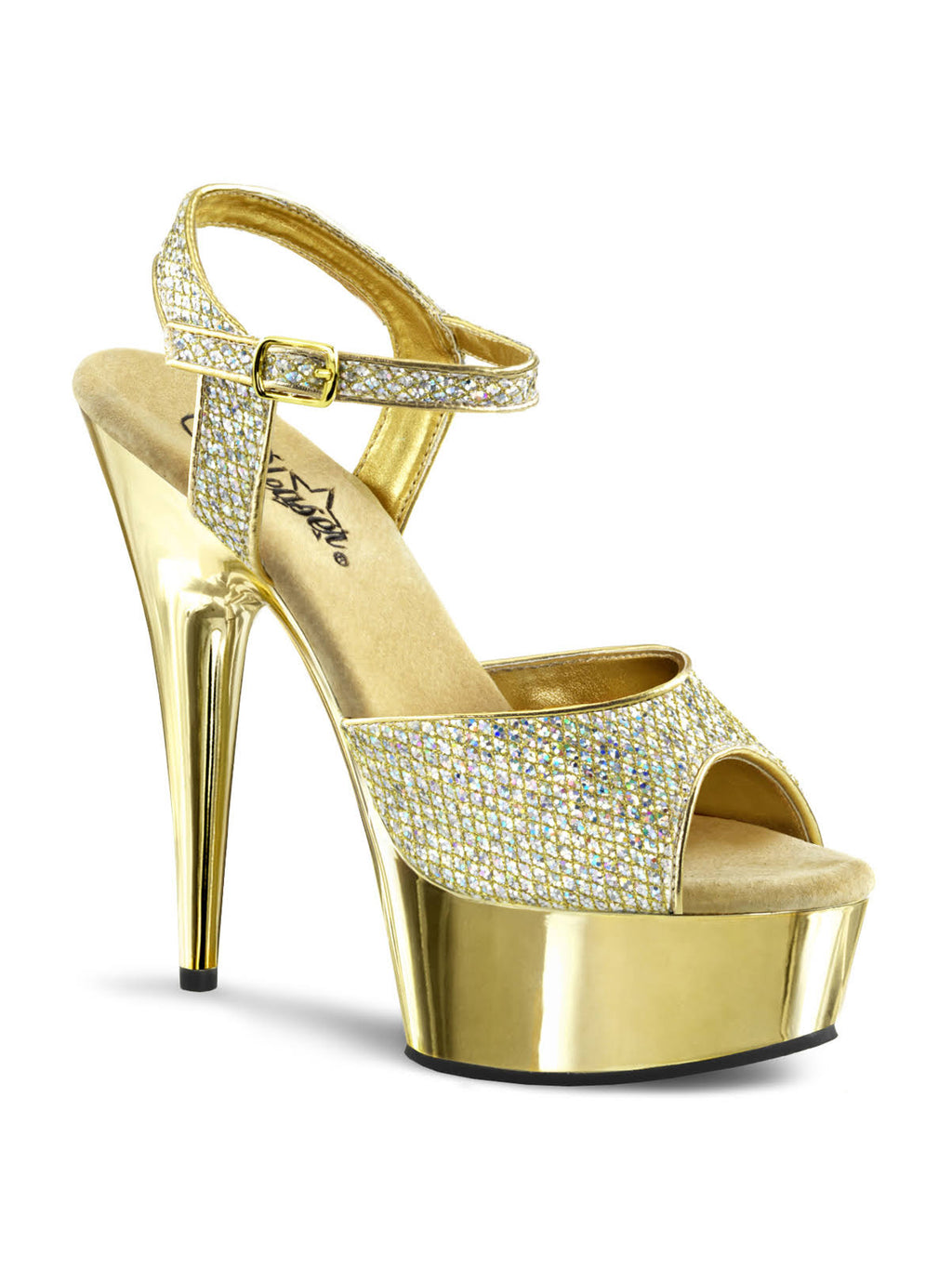 Gold Platform Sandal E718316