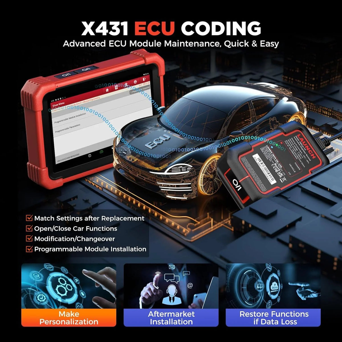 Car Diagnostic OBD2 Scanner with All System Scan M2644