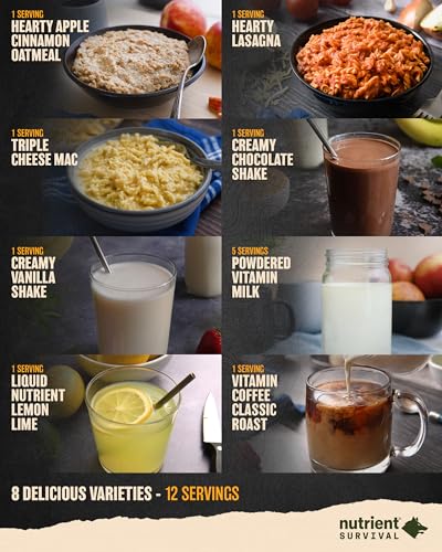 MRE Bravo Grab and Go Power Pack (8 Servings) Ready to Eat Meals, Freeze Dried Emergency Food Supply G182