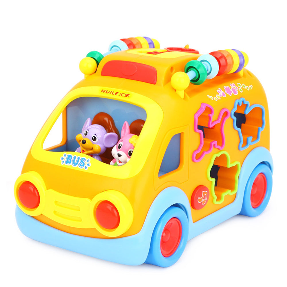 Toddler Music Bus Toy with Animal Matching V9656