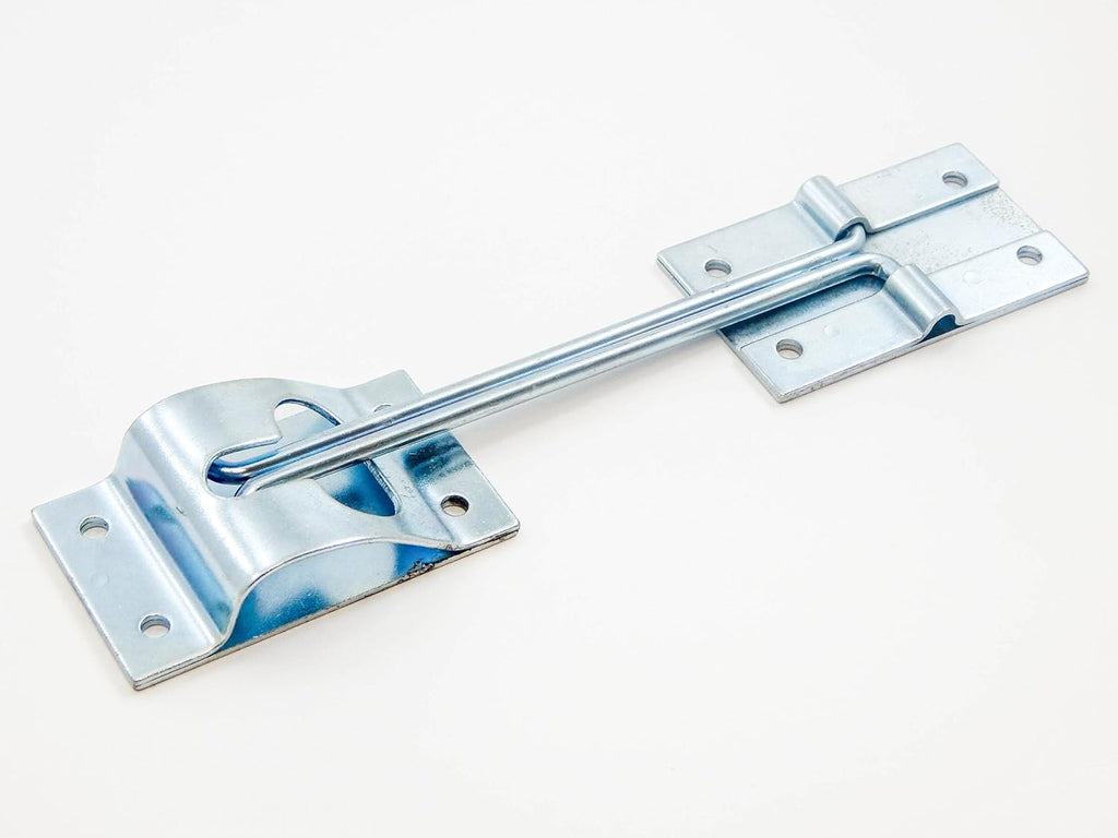 12 Metal T-Style Door Holder Entry Door Catches 6 Inch Long Zinc Plated Steel Pack of 2 I365698