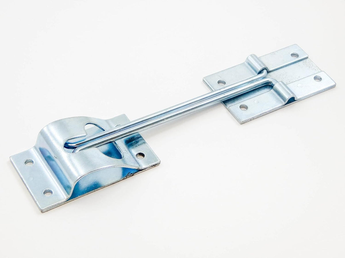 12 Metal T-Style Door Holder Entry Door Catches 6 Inch Long Zinc Plated Steel Pack of 2 I365698