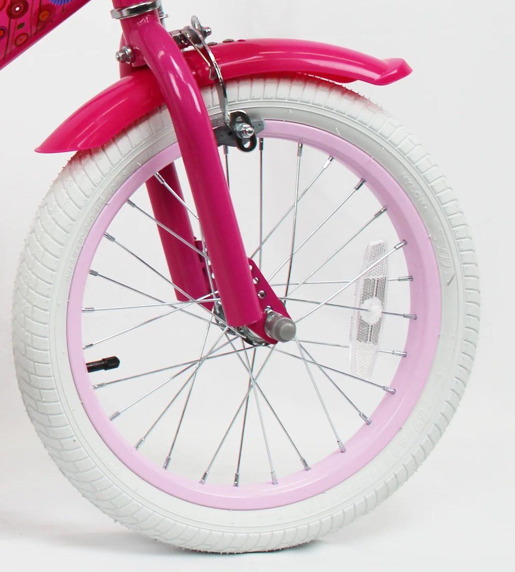 16 inch Kids Bike with Basket and Training Wheels I3778