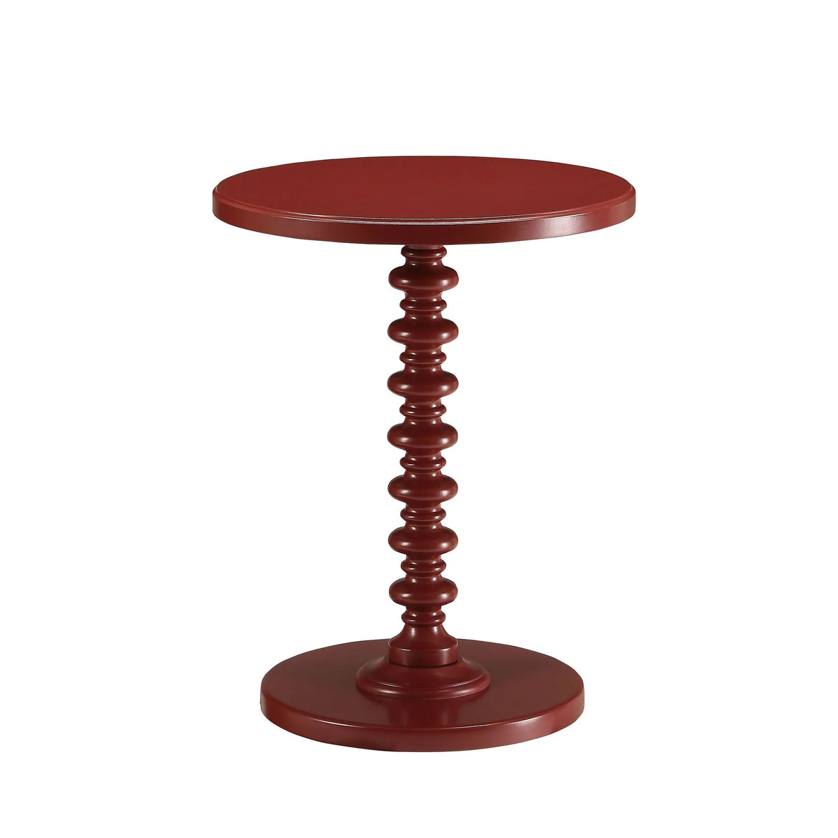 Black Wood Round Side Table L96280