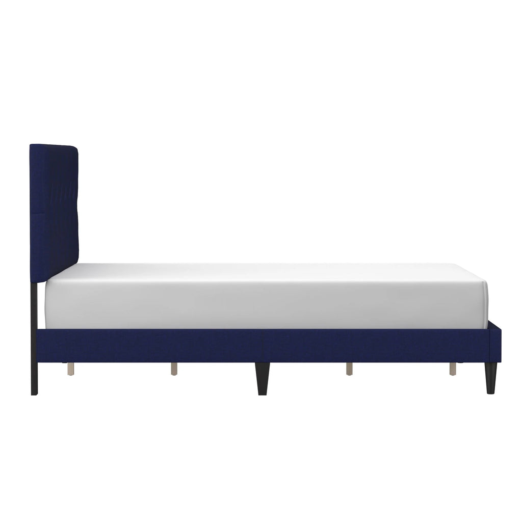 Gray Diamond Tufted Upholstered Queen Platform Bed D1669