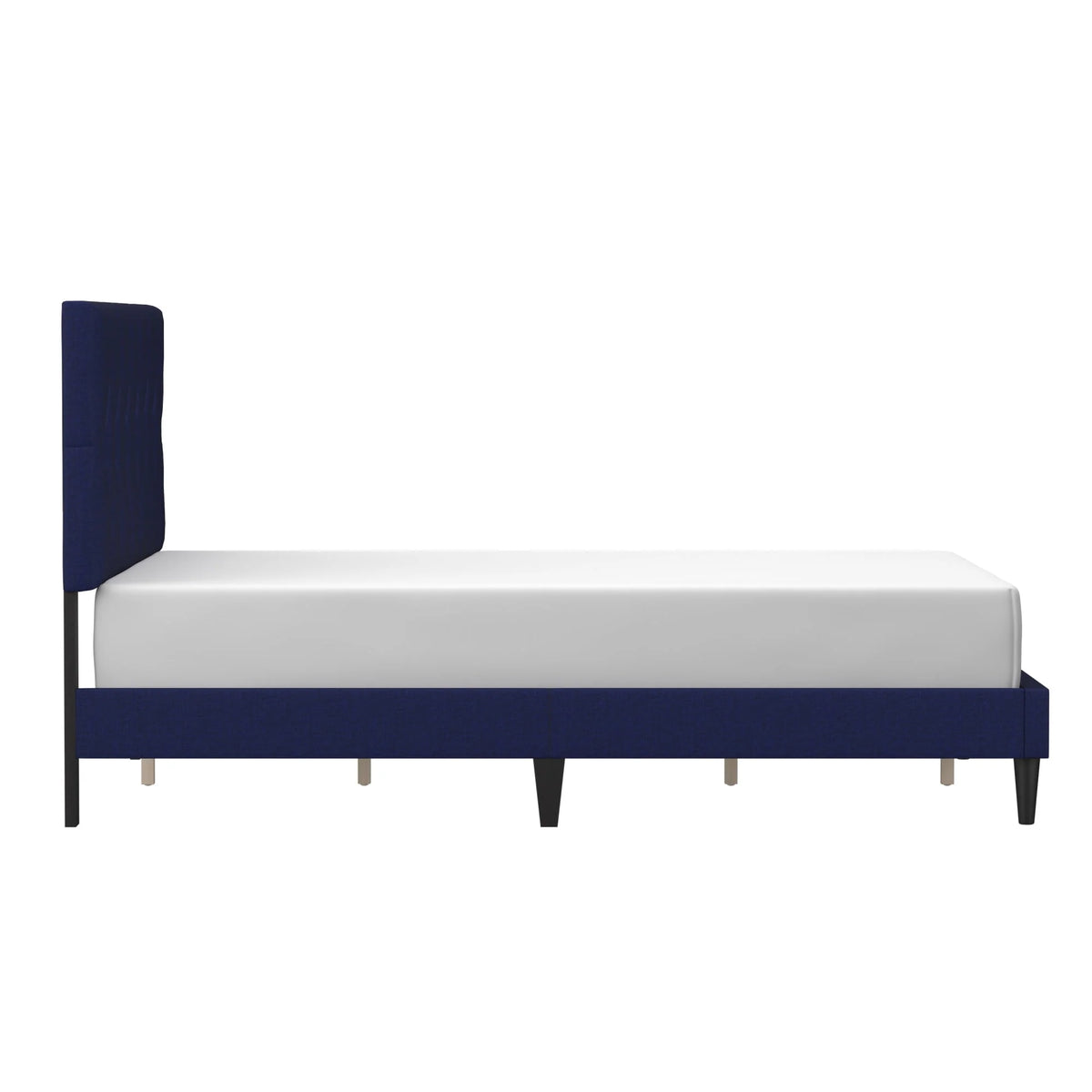 Gray Diamond Tufted Upholstered Queen Platform Bed D1669