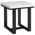 White Marble End Table O7614