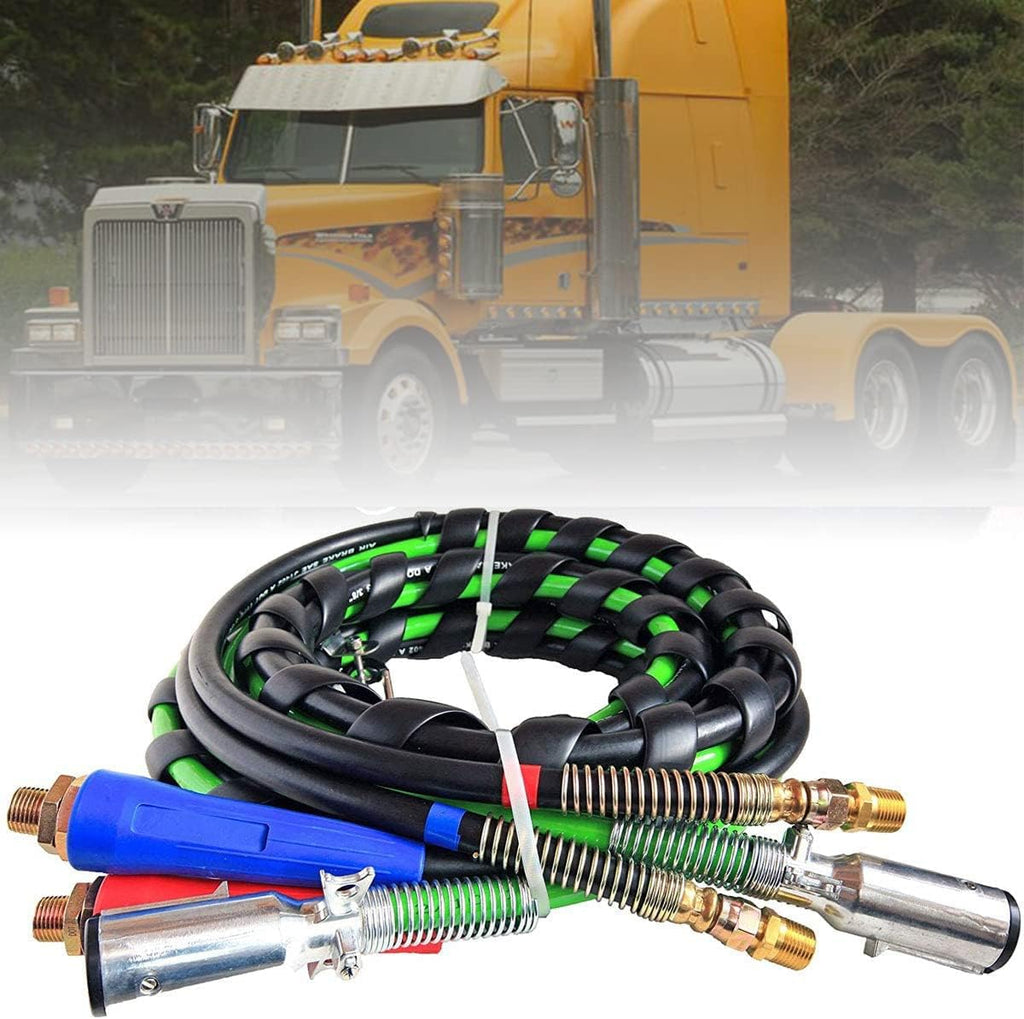 15Ft 3in1 ABS & Power Air Line Hose Assemblies for Semi Truck Trailer Tractor Q587748