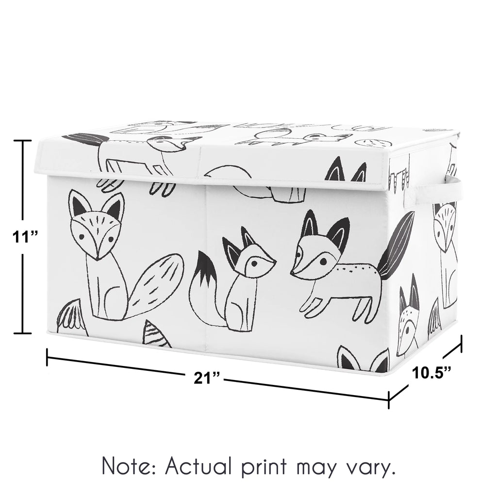 Black and White Storage Fabric Toy Box Y50965