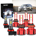 9005 High + H11 Low Beam + H11 Fog Beam LED Headlight Bulbs 6000K Cool White X541
