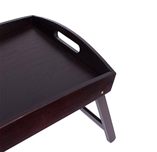 Walnut Bamboo Bed Tray with Folding Legs N184137