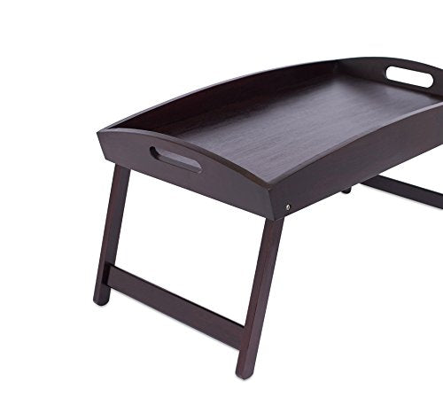 Walnut Bamboo Bed Tray with Folding Legs N184137
