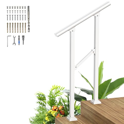 Black Heavy Duty Metal Handrail for Steps (1-3 Steps) V84705