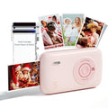 Pink Mini Portable Photo Printer with Bluetooth U53498