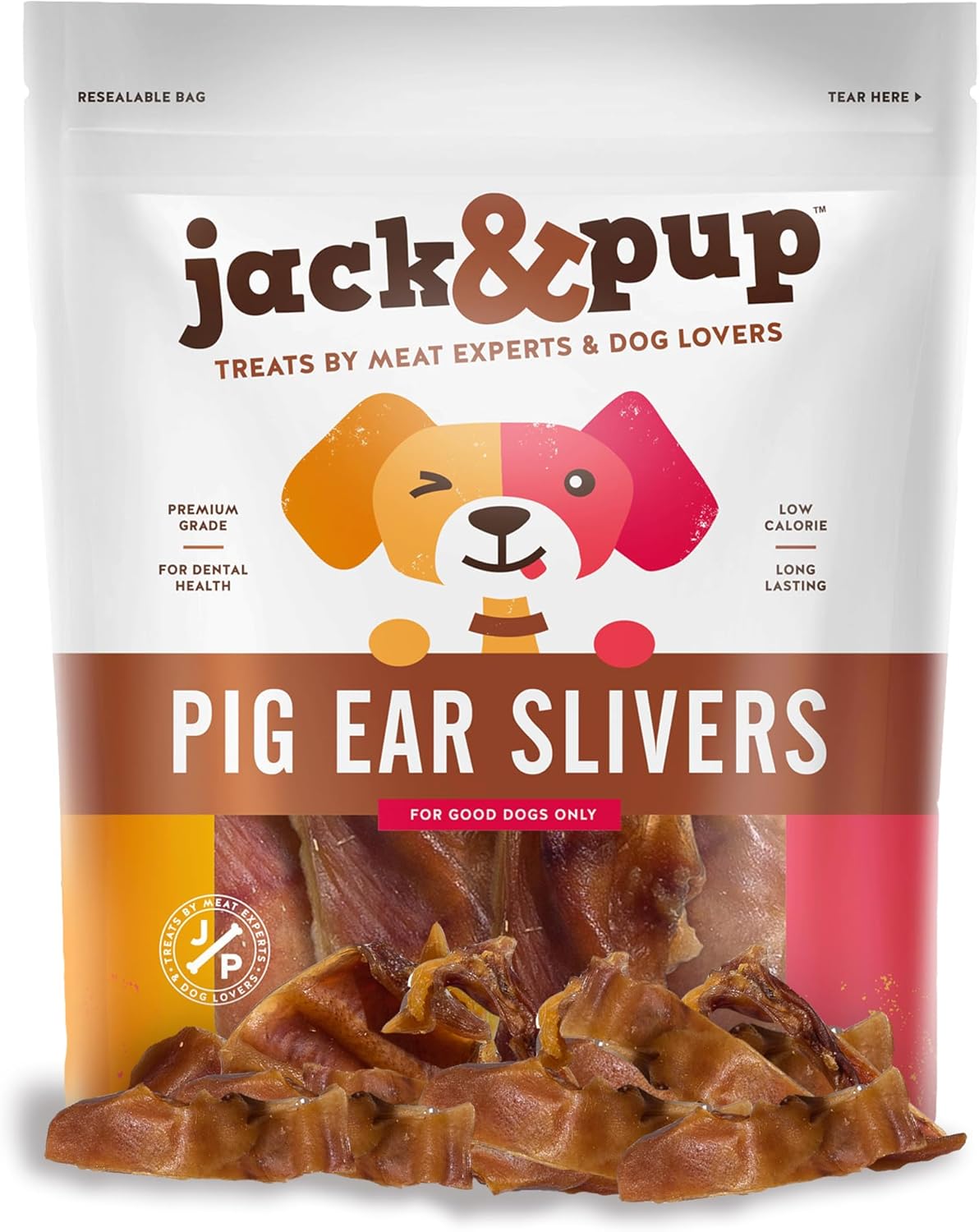 Pig Ears Slivers (1lb) Natural Dog Chews Pork Dog Treats N767