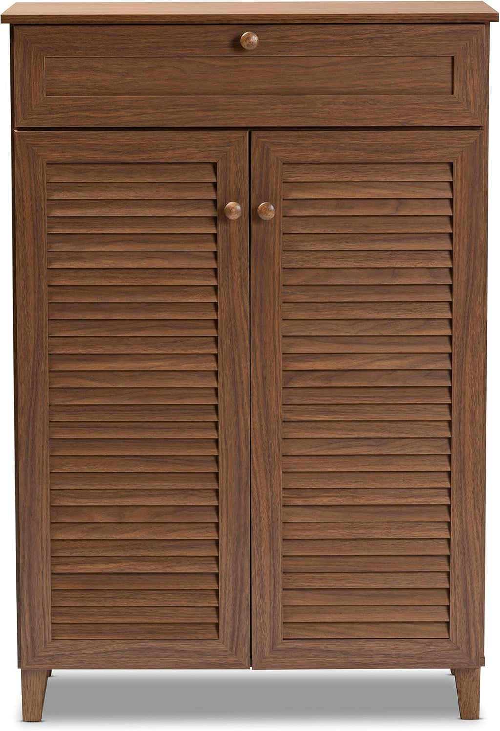 Walnut Shoe Cabinet V66898