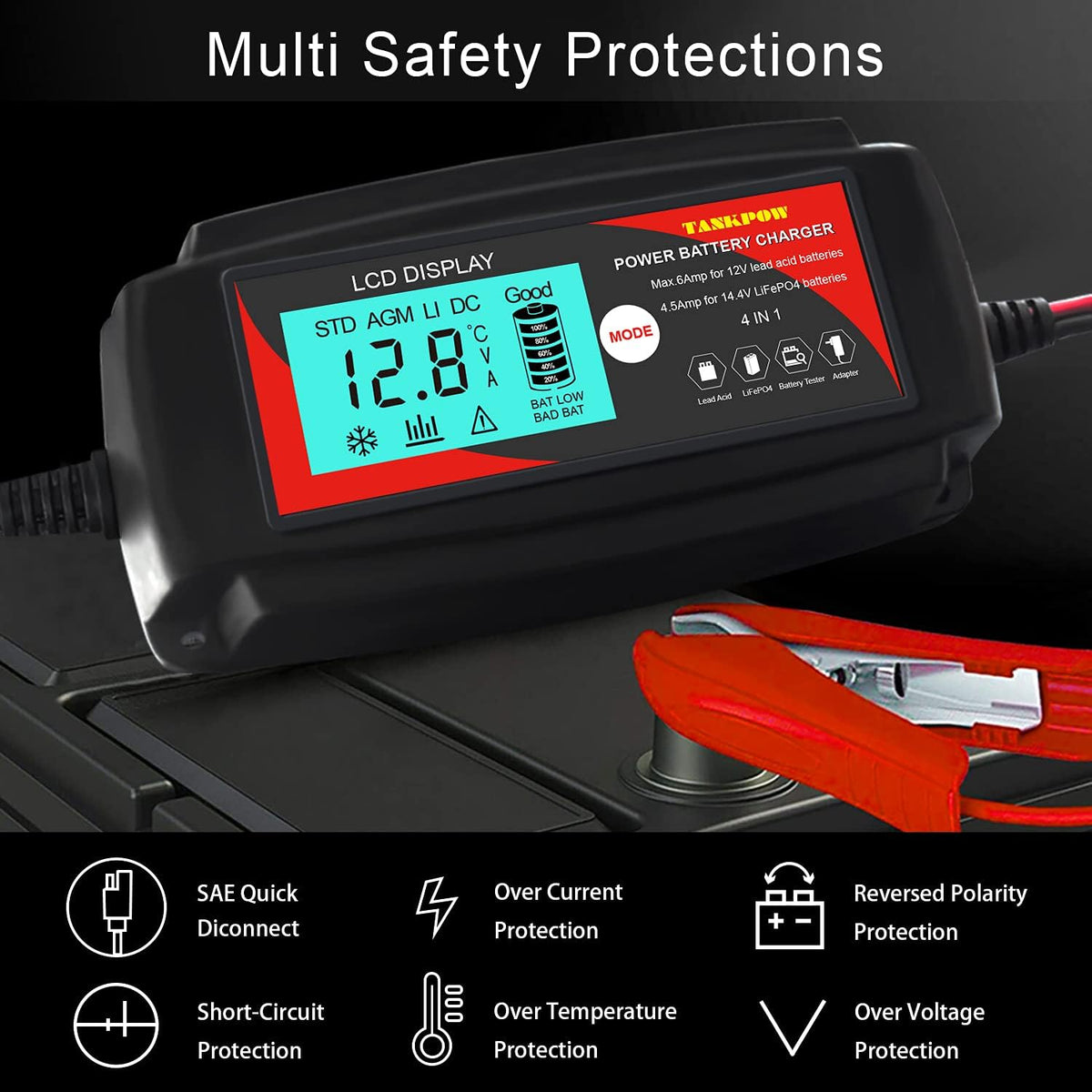12V Fully Automatic Car Battery Charger B963830
