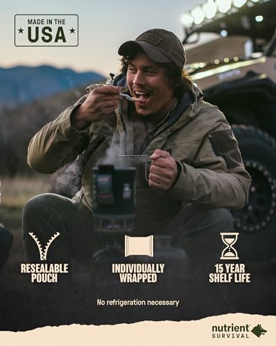 MRE Bravo Grab and Go Power Pack (8 Servings) Ready to Eat Meals, Freeze Dried Emergency Food Supply G182