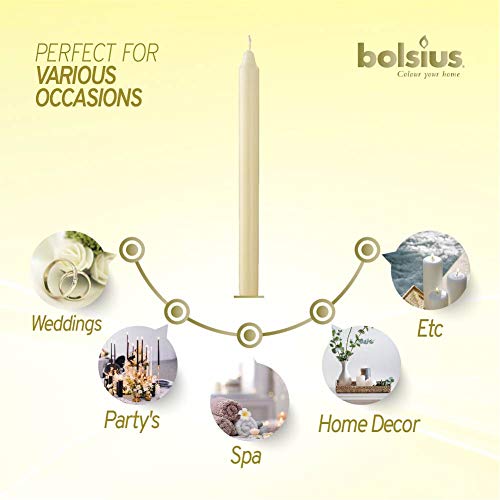 Ivory Unscented Dripless 11.5 Inch Candlesticks Bulk Pack 50 Count D8811