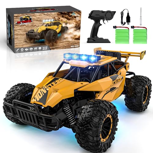 2.4GHz 1:12 Monster RC Truck with LED Headlight and Rechargeable Battery C493