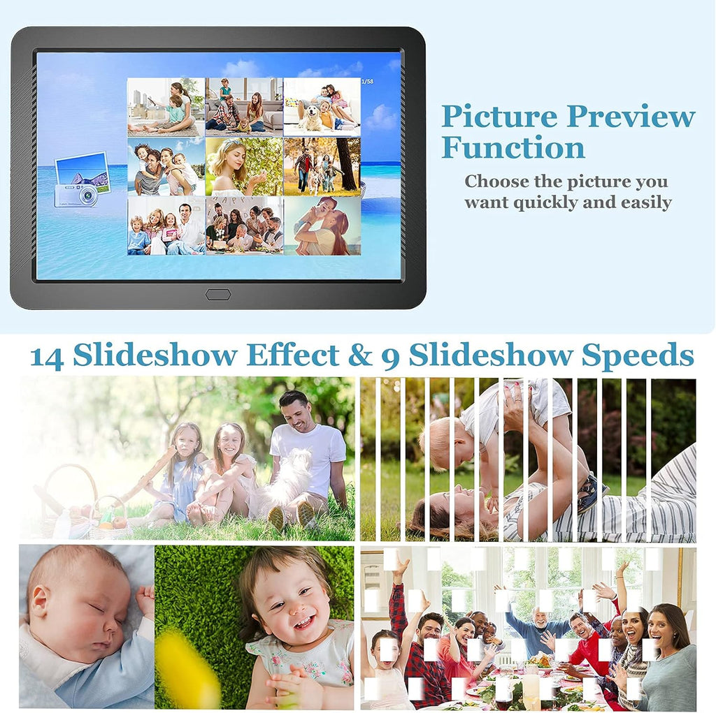 8.1 Inch FHD IPS Digital Photo Frame with Remote Control E93235