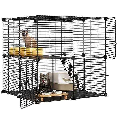2 Tier Metal Cat Cage S183731