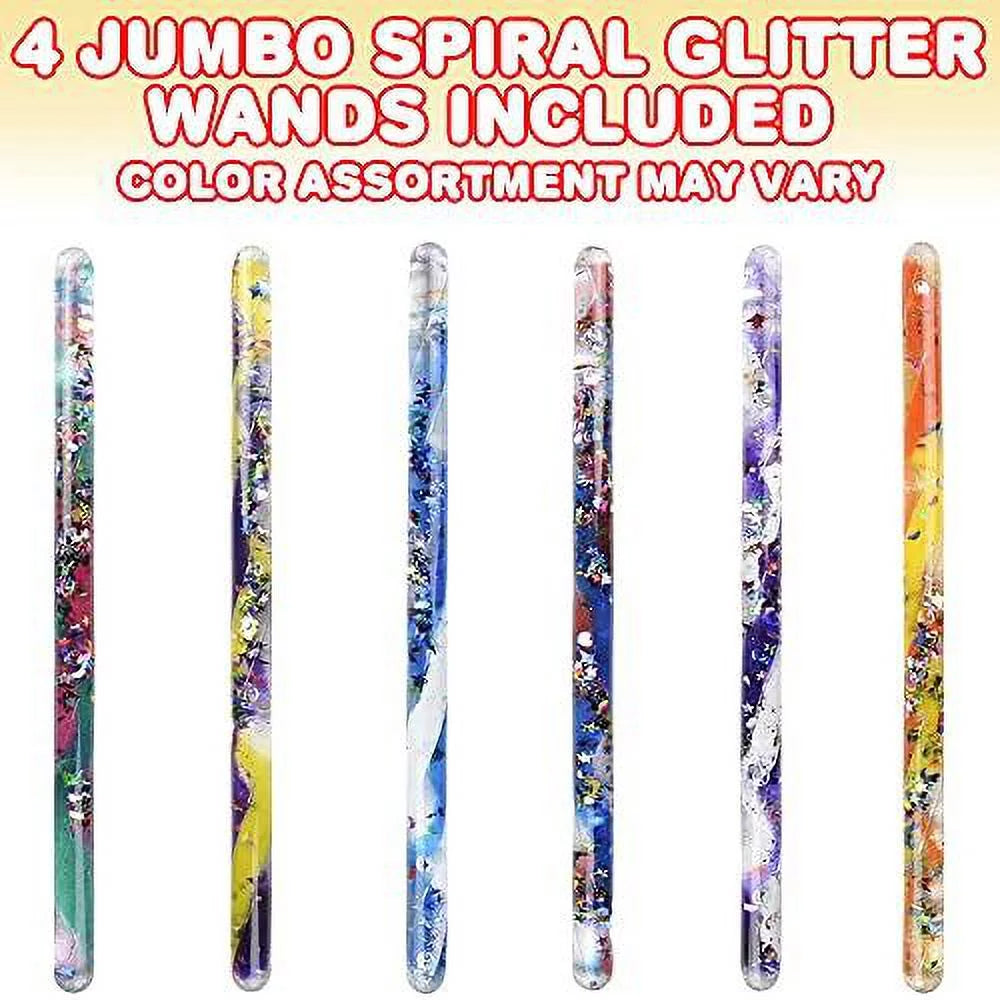Set of 4 Glitter Wands Toy T53419