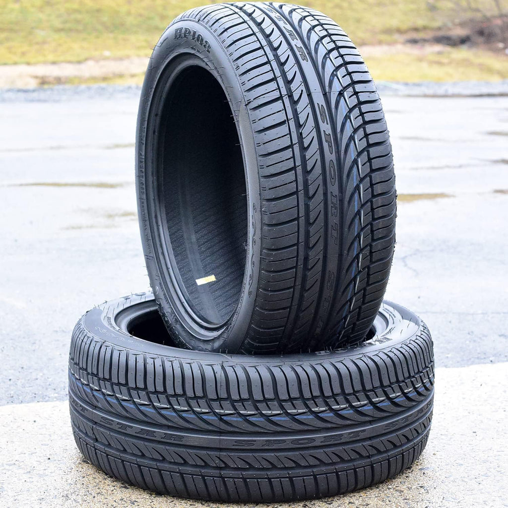 Set of 4 All-Season High Performance Radial Tires 225/40R18 92W Load Range XL 4-Ply BSW I29476