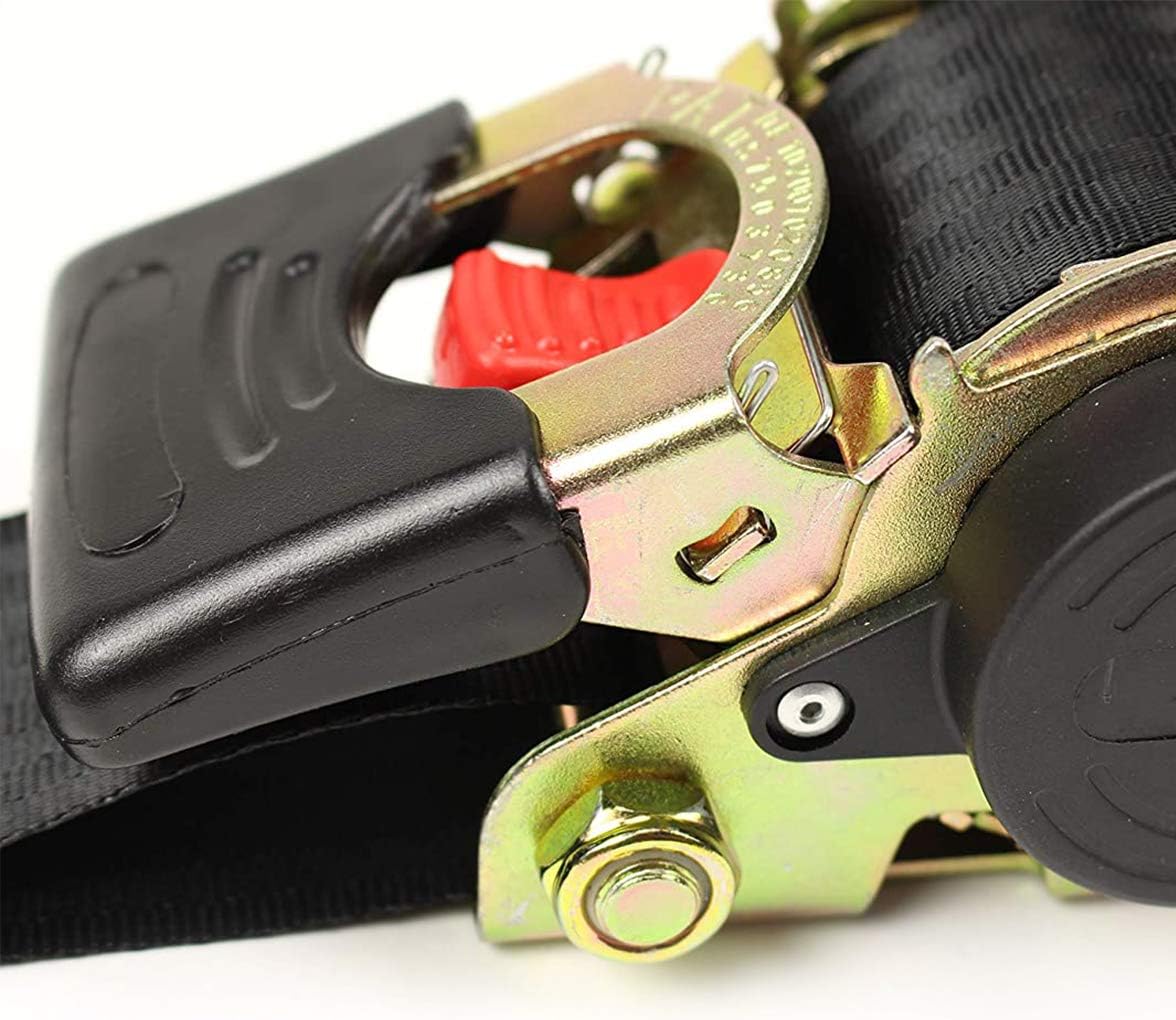 4 Auto Retract Ratchet Straps 1 x 6' Retractable Cargo Tie-Downs Z90209