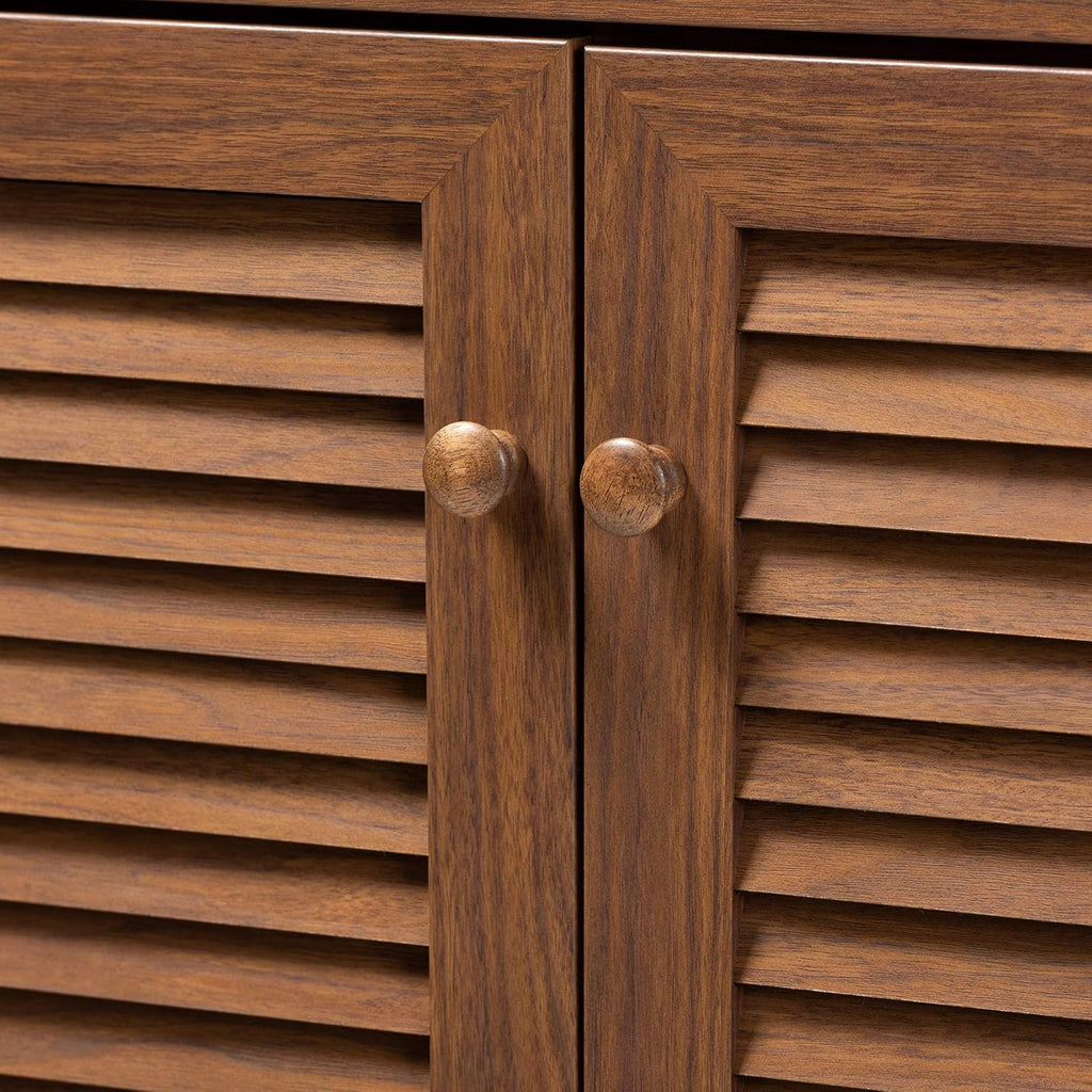 Walnut Shoe Cabinet V66898