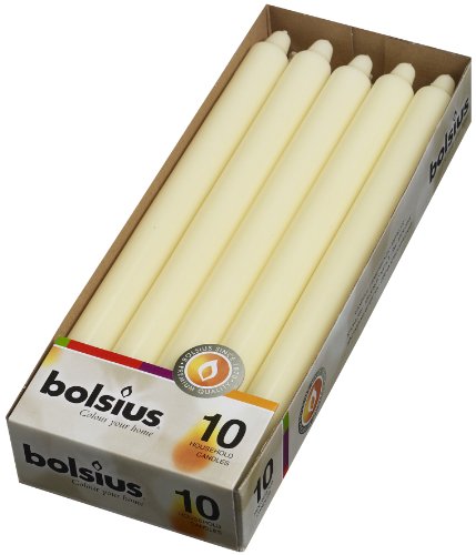 Ivory Unscented Dripless 11.5 Inch Candlesticks Bulk Pack 50 Count D8811