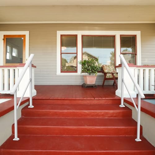 Black Heavy Duty Metal Handrail for Steps (1-3 Steps) V84705