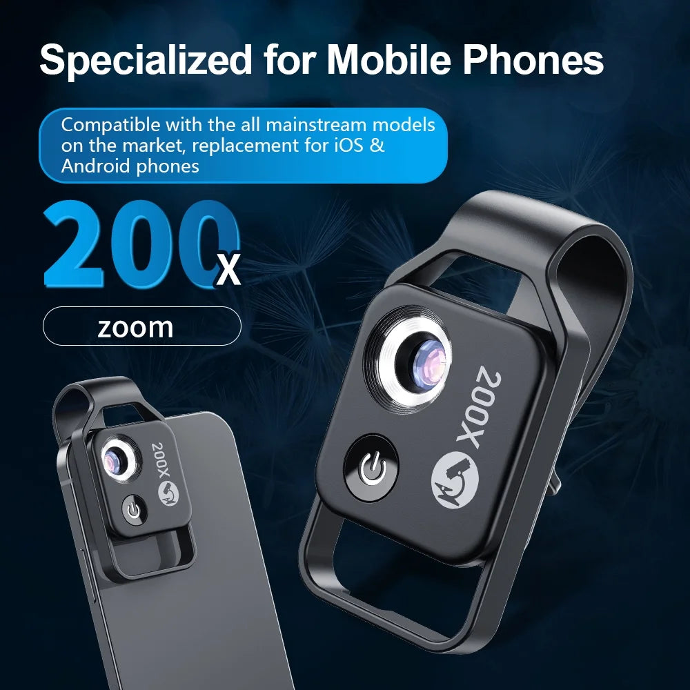 200X Phone Microscope Lens G3649