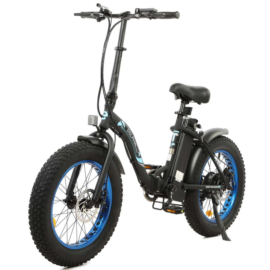 Foldable 20" 500W 36V Electric Bicycle Fat Tire Removable Battery 7 Speed I413168