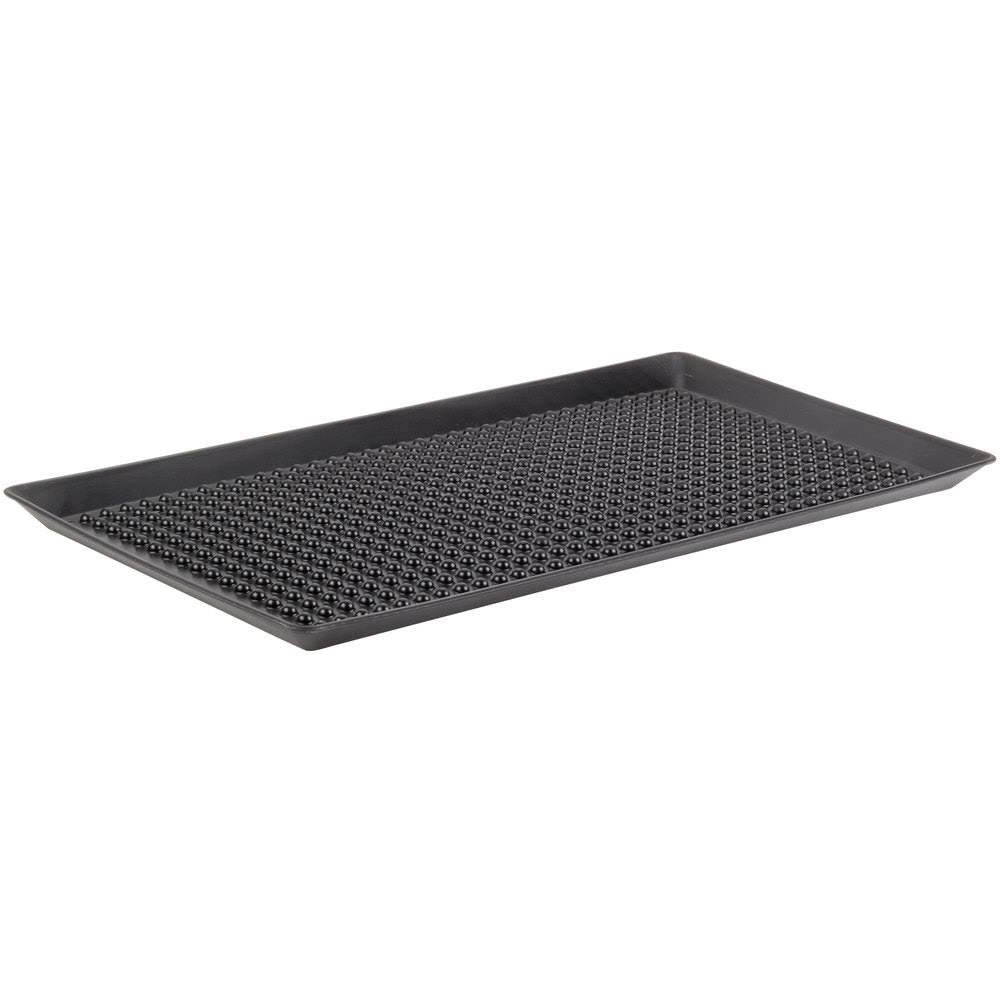 Charcoal Polypropylene Pizza Tray - 12/Case H779615
