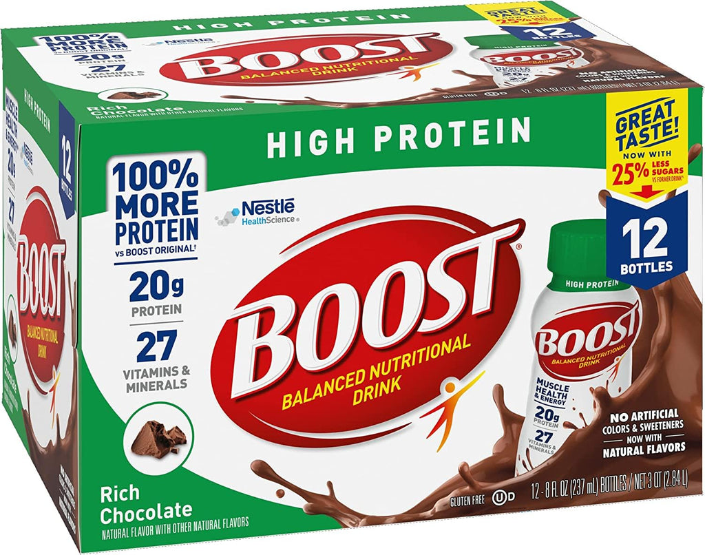 Rich Chocolate 8 FL OZ Pack of 12 Nutritional Drink W49914