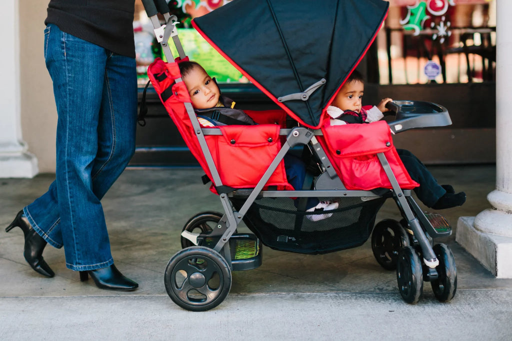 Red Tandem Double Stroller D79052