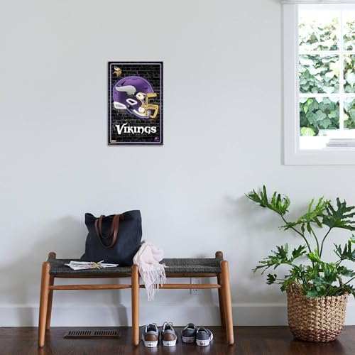 NFL Minnesota Vikings Neon Helmet Wall Poster K97334