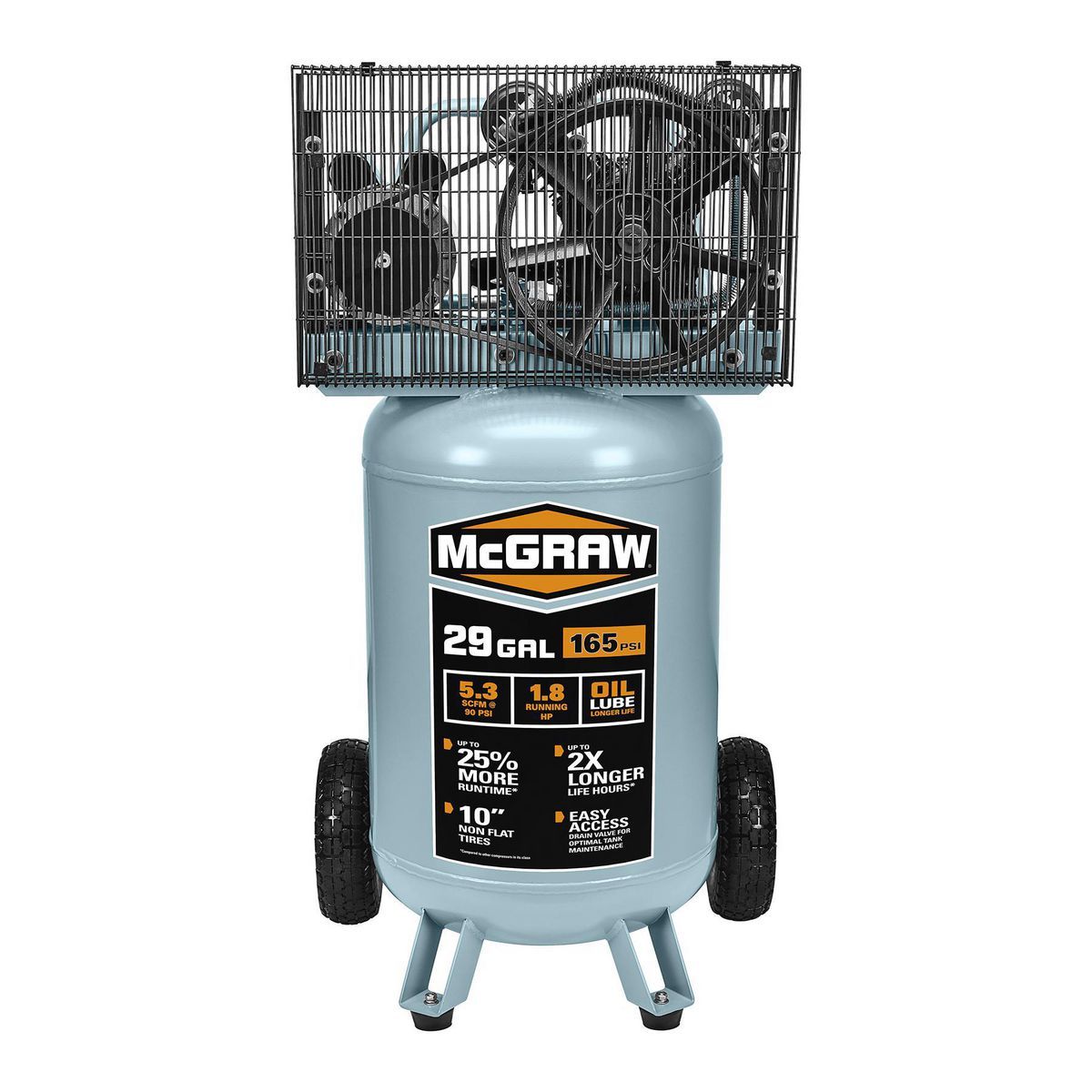 29 Gallon 165 PSI Oil-Lube Belt Drive Air Compressor U7666