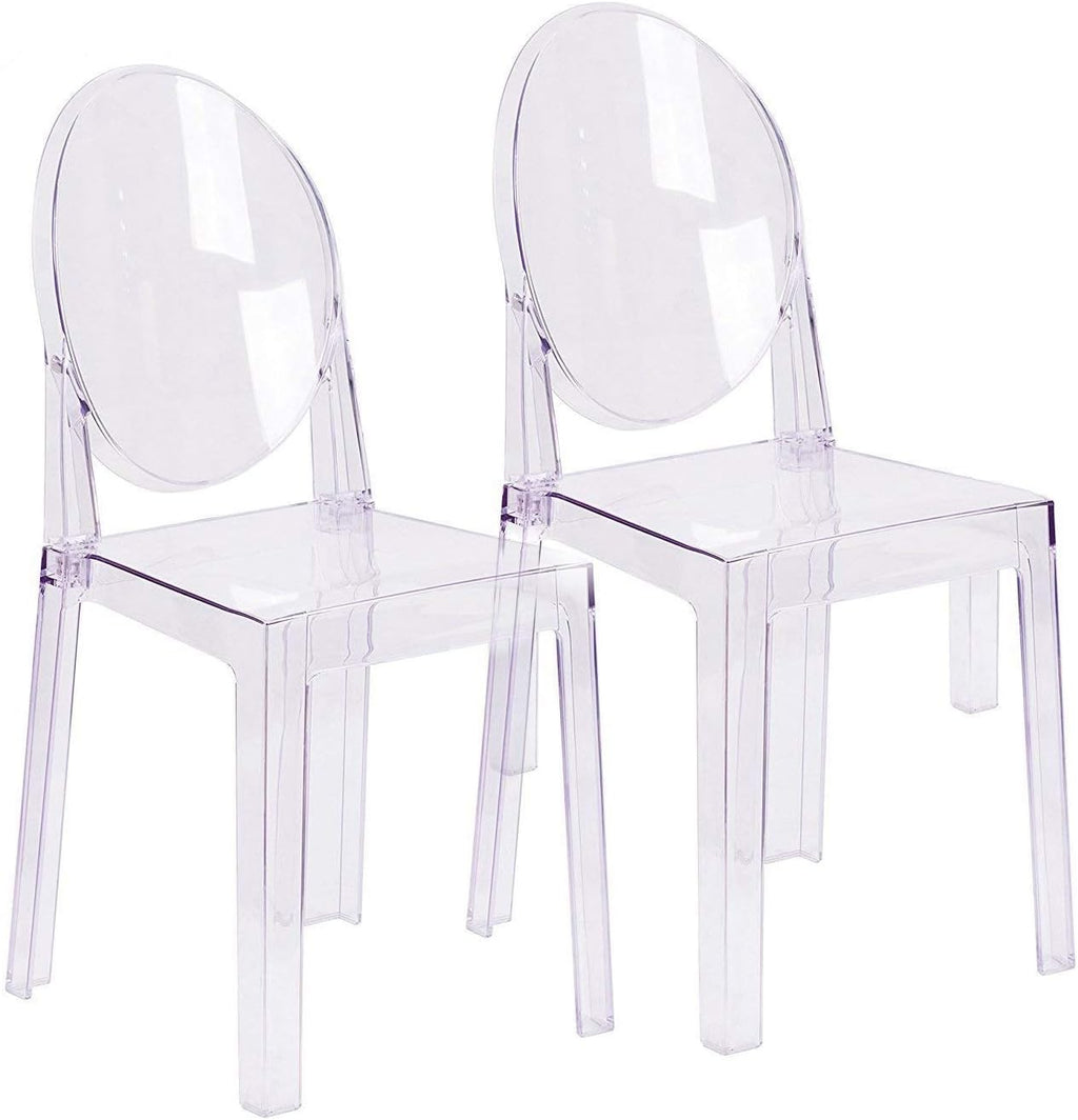 Set of 2 30” Clear Polycarbonate Bar Stool J61399