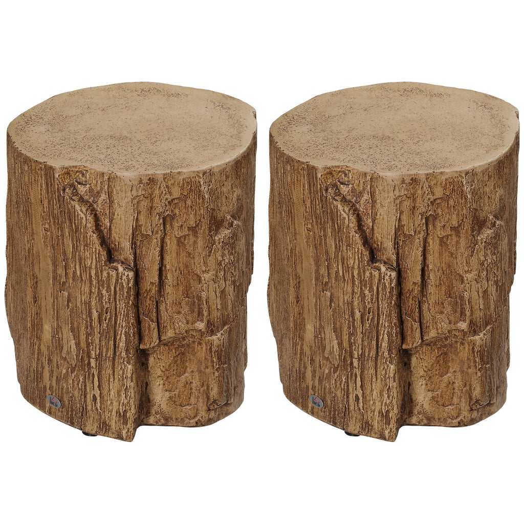 Natural Concrete Side Table Set of 2 T786