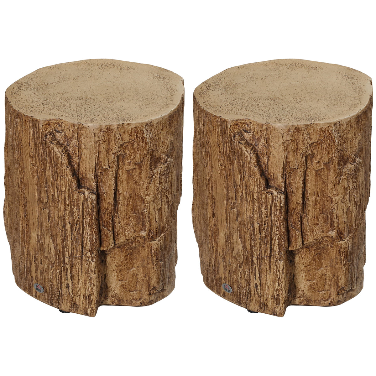 Natural Concrete Side Table Set of 2 T786