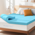2 Inch Gel-Infused Memory Foam King Size Mattress Topper with Removable Washable Cover J495500
