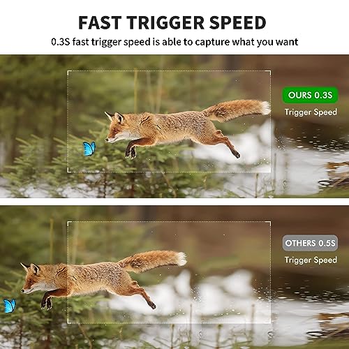 Mini Trail Camera 2 Pack 24MP 1080P HD with 32GB SD Cards Waterproof Night Vision Z425