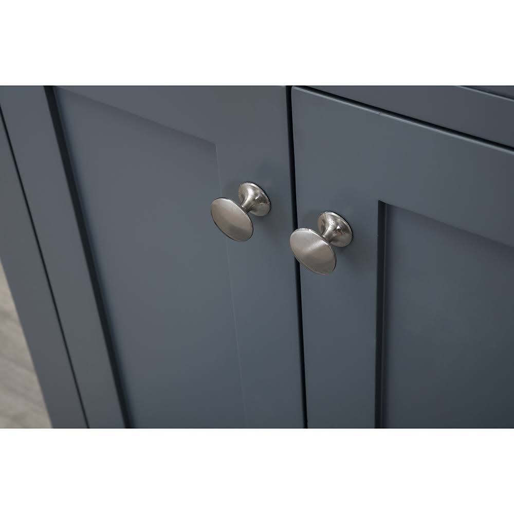 24 in. Single Gray Bathroom Vanity with Carrera Marble Top G524